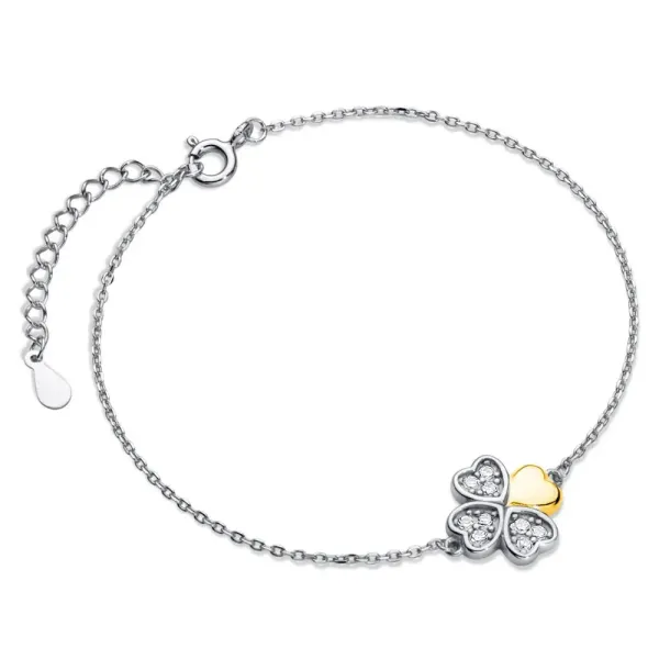 Herz Kleeblatt Armband